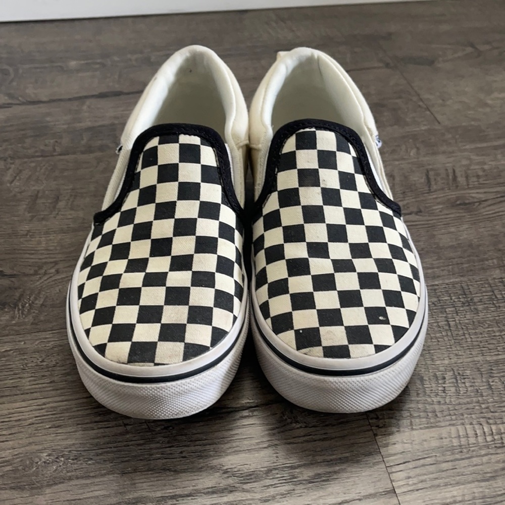 Vans Checkered Shoes, Size 1.5 Youth